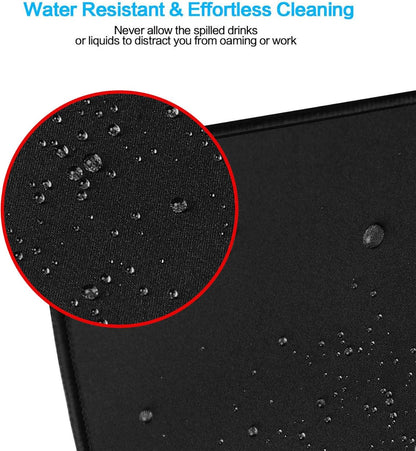 Extended Large Gaming Mouse Pad - Fly Dragon Design - Professional Office Computer Mat (A-Blue)