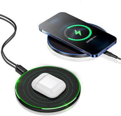 20W Max Fast Wireless Charging Pad - Compatible with iPhone 17/17 Pro/16/15/14/13/12/SE/Xs Max/Xr, AirPods, Samsung Galaxy S25/S24/Note, Google Pixel, and LG Devices